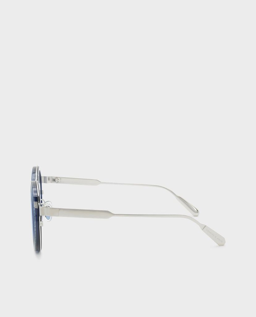 CHARLES & KEITH - Kính mát nữ gọng tròn Round Frame
