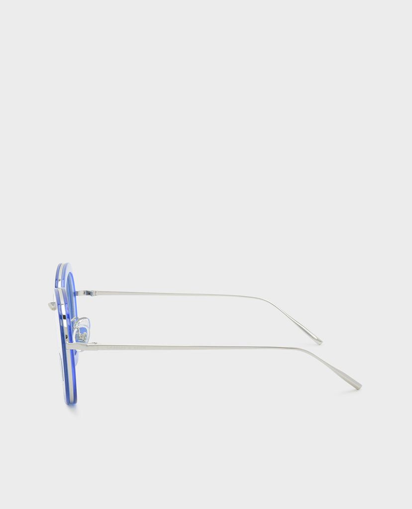 CHARLES & KEITH - Kính mát nữ gọng tròn Acetate Frame