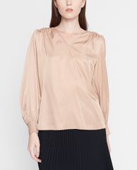 GIGI - Áo kiểu nữ cổ V tay dài Casual