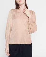 GIGI - Áo kiểu nữ cổ V tay dài Casual