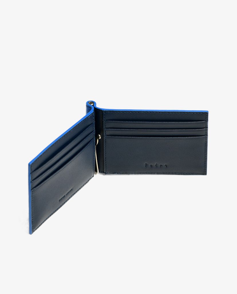 PEDRO - Ví nam đựng name card Leather Bi Fold Money Clip