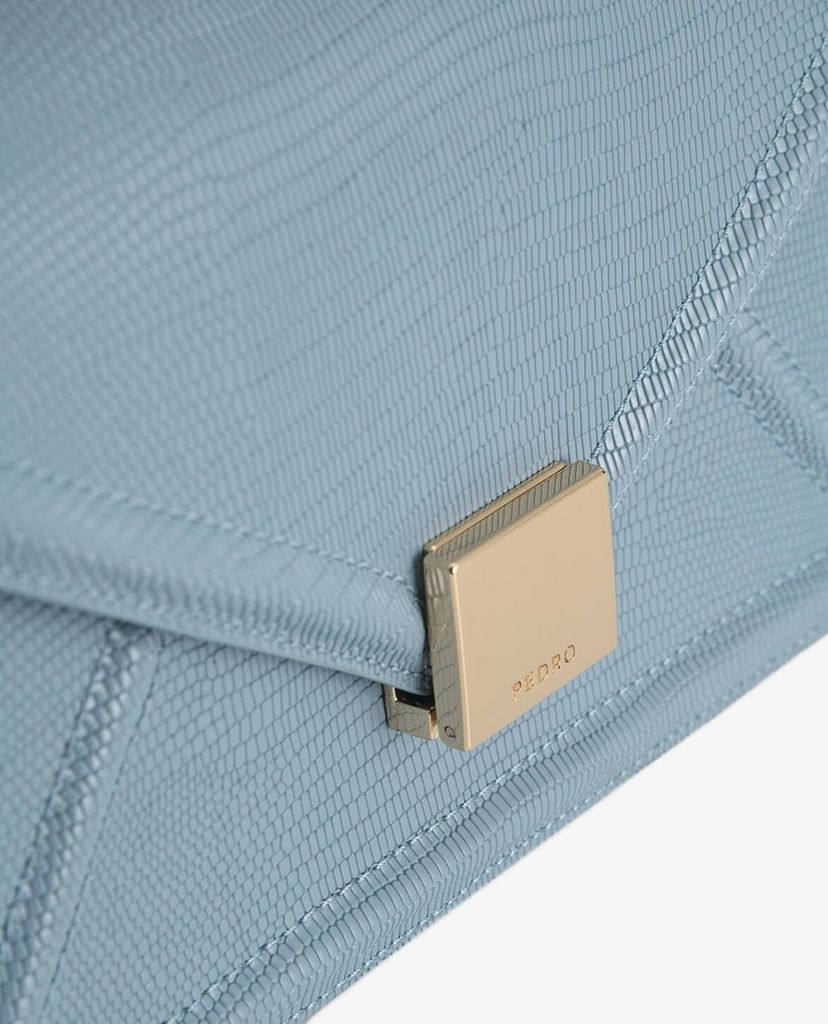 PEDRO - Túi đeo vai phom chữ nhật Lizard Effect Leather Envelope