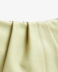 TOPSHOP - Túi đeo chéo nữ Green Leather Small Bucket