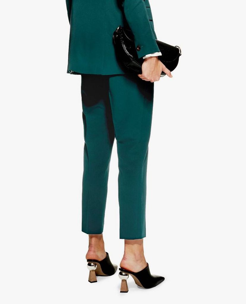 TOPSHOP - Quần tây nữ ống đứng PETITE Green