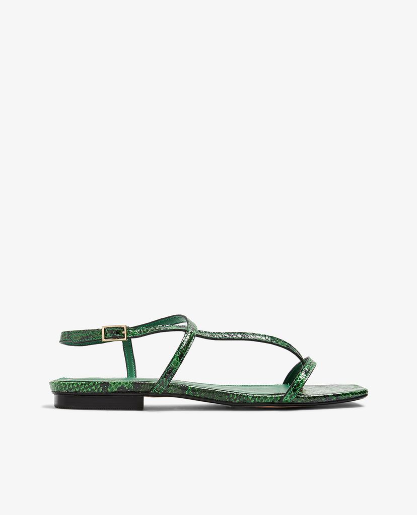 TOPSHOP - Giày sandal nữ quai ngang Haven Green Flat