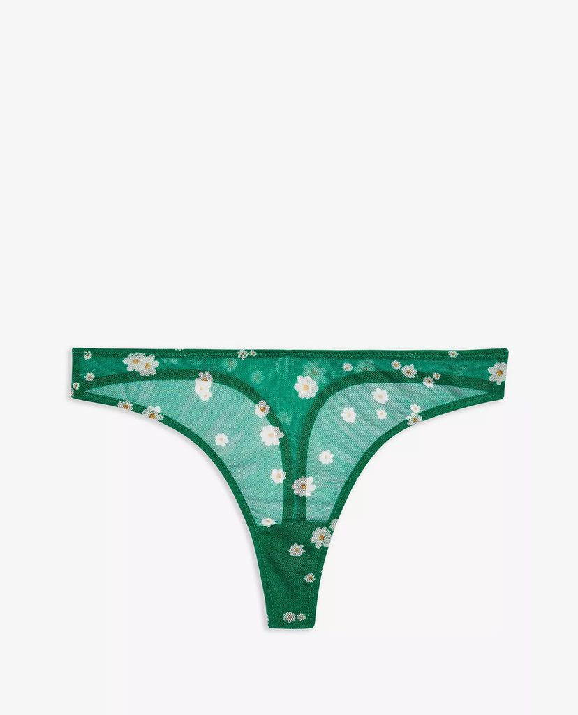 TOPSHOP - Quần lót nữ Green Ditsy Mesh Thongs