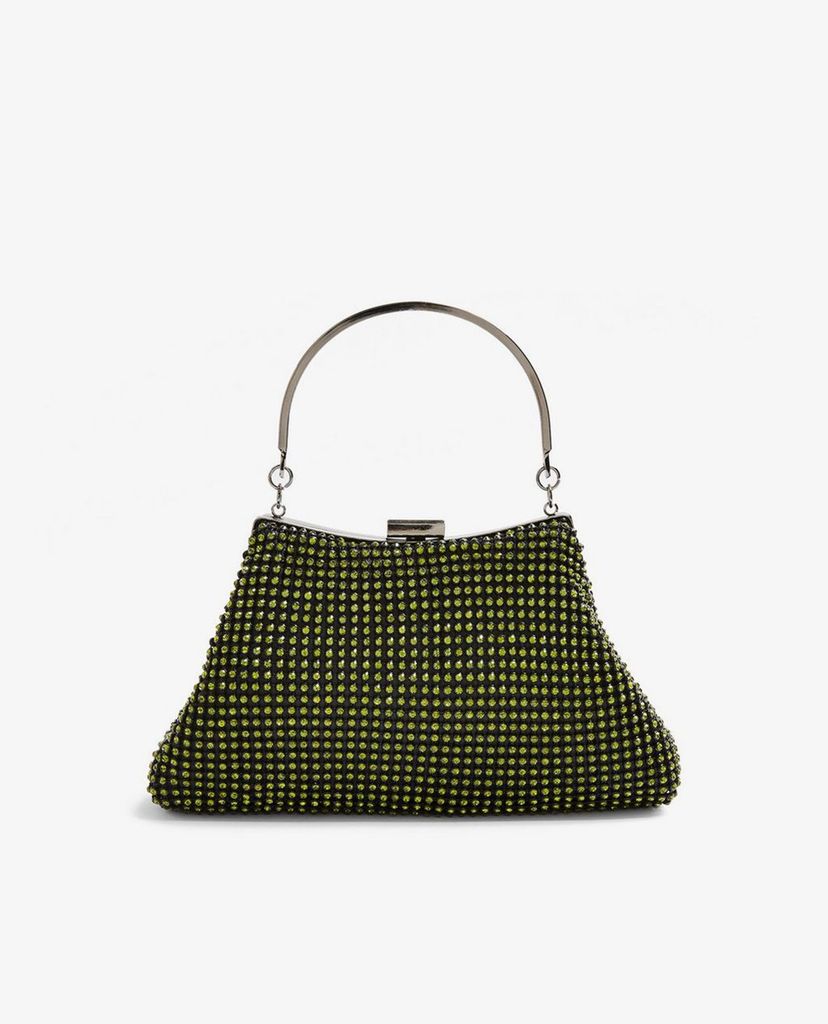TOPSHOP - Túi xách tay nữ đính đá SING Gren Diamante Grab