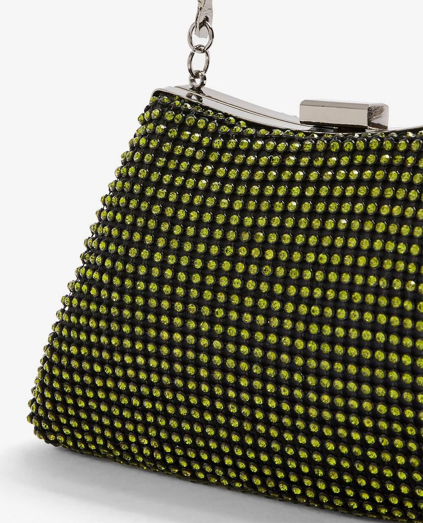 TOPSHOP - Túi xách tay nữ đính đá SING Gren Diamante Grab