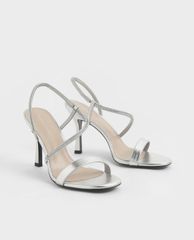 CHARLES & KEITH - Giày cao gót quai ngang Asymmetric Strap