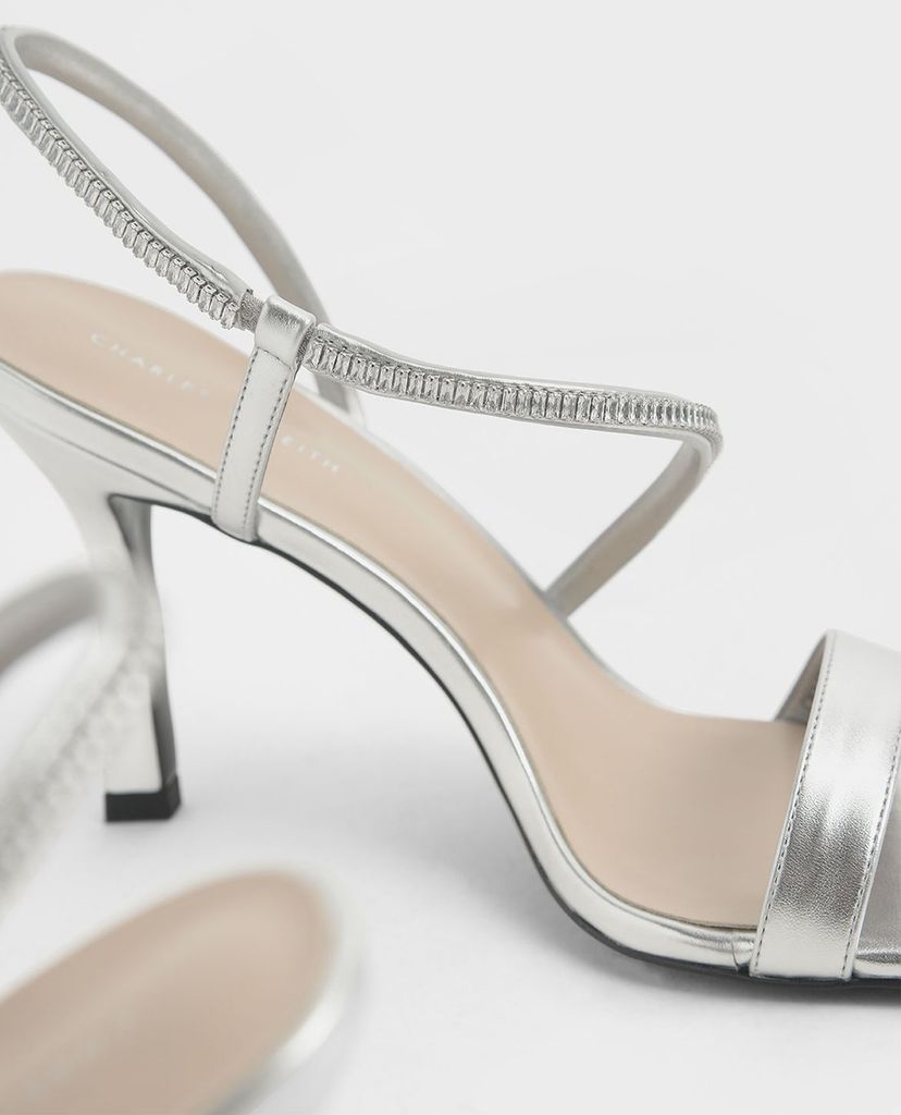 CHARLES & KEITH - Giày cao gót quai ngang Asymmetric Strap