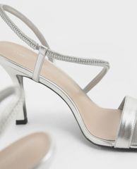 CHARLES & KEITH - Giày cao gót quai ngang Asymmetric Strap