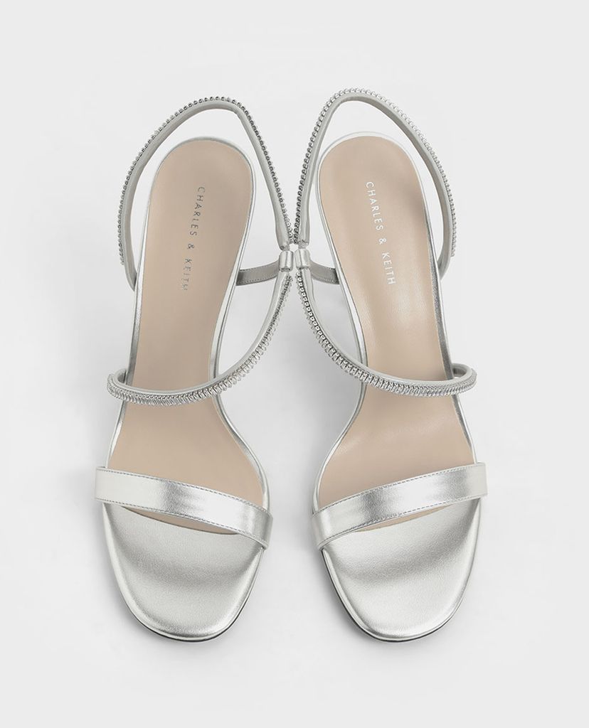 CHARLES & KEITH - Giày cao gót quai ngang Asymmetric Strap