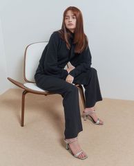 CHARLES & KEITH - Giày cao gót quai ngang Glitter Sculptural