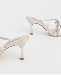 CHARLES & KEITH - Giày cao gót quai ngang Gem Embellished Strappy