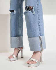 CHARLES & KEITH - Giày cao gót sandals Platform Back Strap