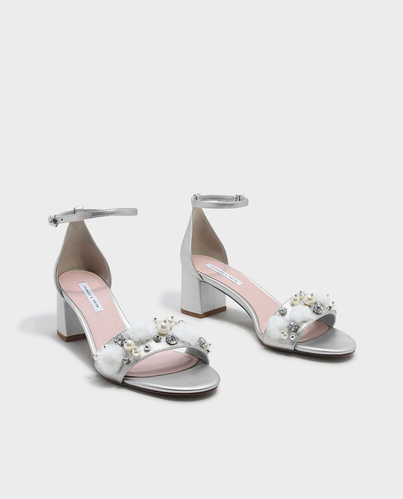 CHARLES & KEITH - Giày cao gót quai ngang Ankle Strap