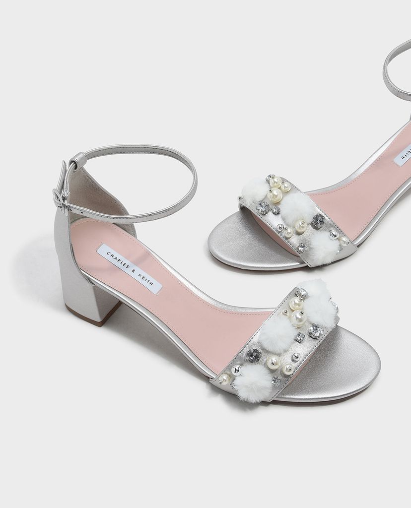 CHARLES & KEITH - Giày cao gót quai ngang Ankle Strap