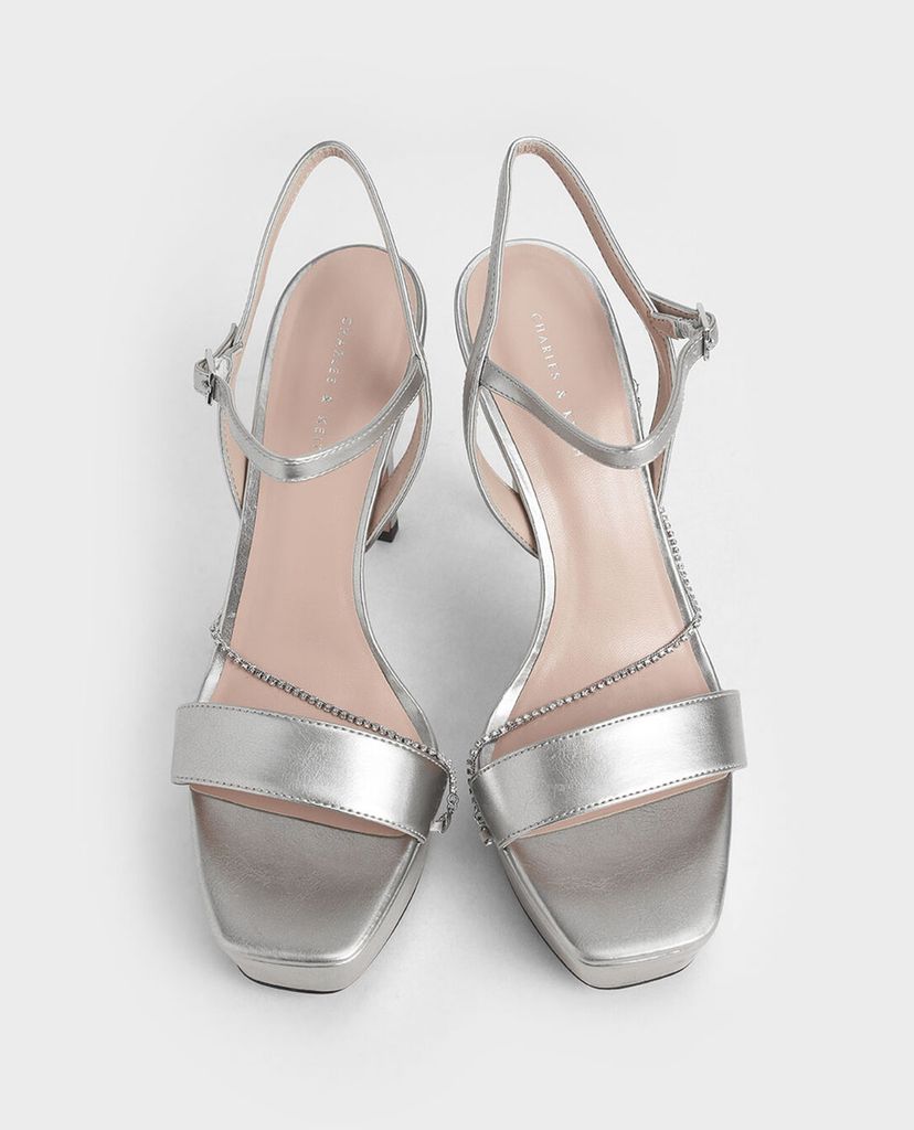 CHARLES & KEITH - Giày cao gót Chain Link Platform