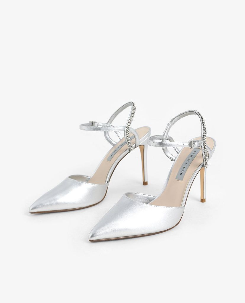CHARLES & KEITH - Giày cao gót mũi nhọn quai mảnh thanh lịch