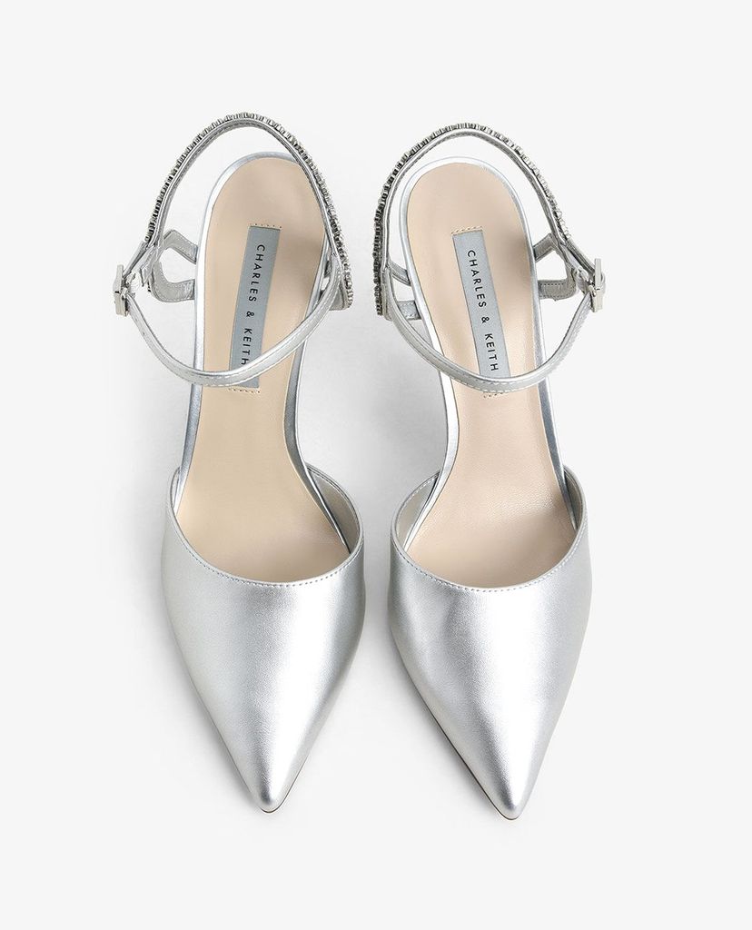 CHARLES & KEITH - Giày cao gót mũi nhọn quai mảnh thanh lịch