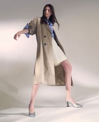 CHARLES & KEITH - Giày cao gót mũi nhọn Slingback Block Heel