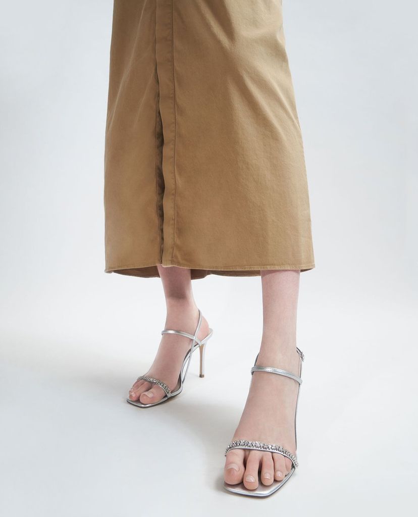 CHARLES & KEITH - Giày cao gót quai ngang Gem Embellished Strappy