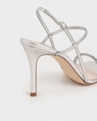 CHARLES & KEITH - Giày cao gót quai ngang Gem Embellished Strappy