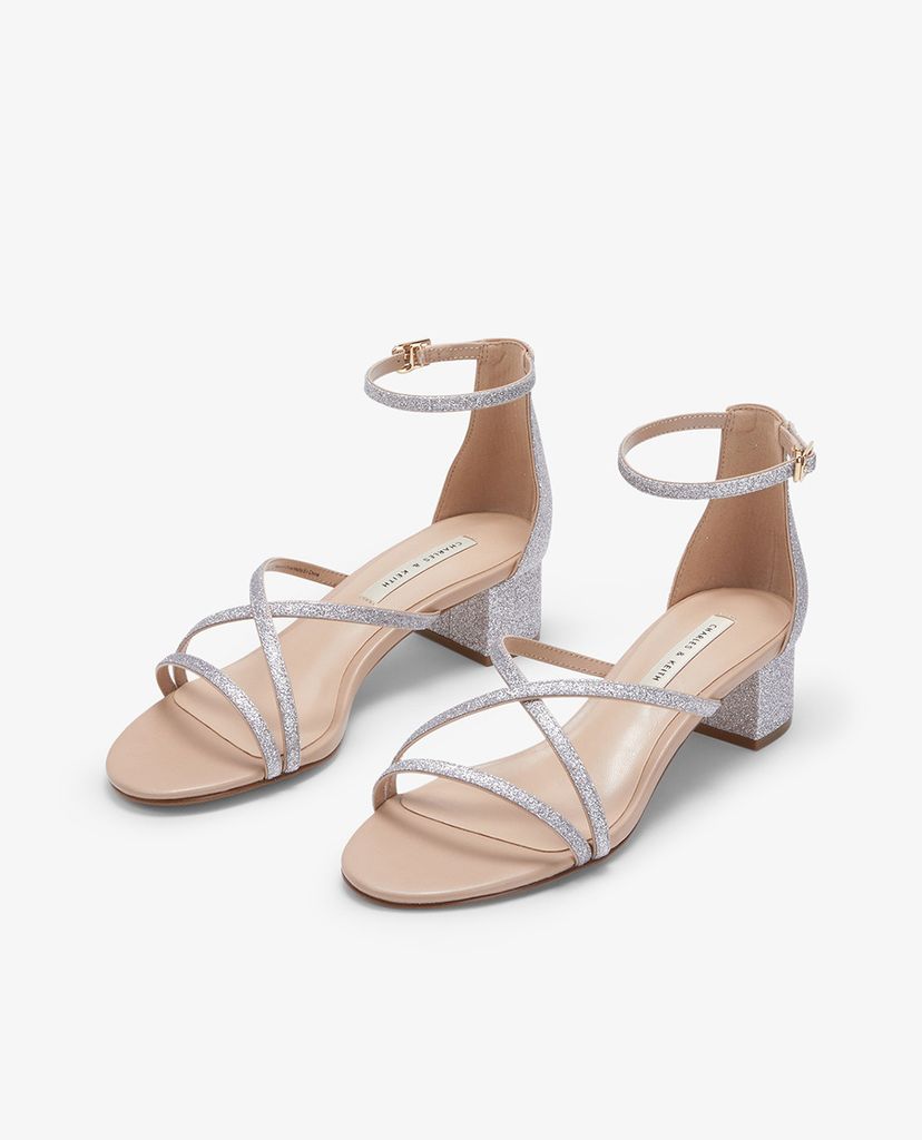 CHARLES & KEITH - Giày cao gót quai mảnh đế trụ thời trang