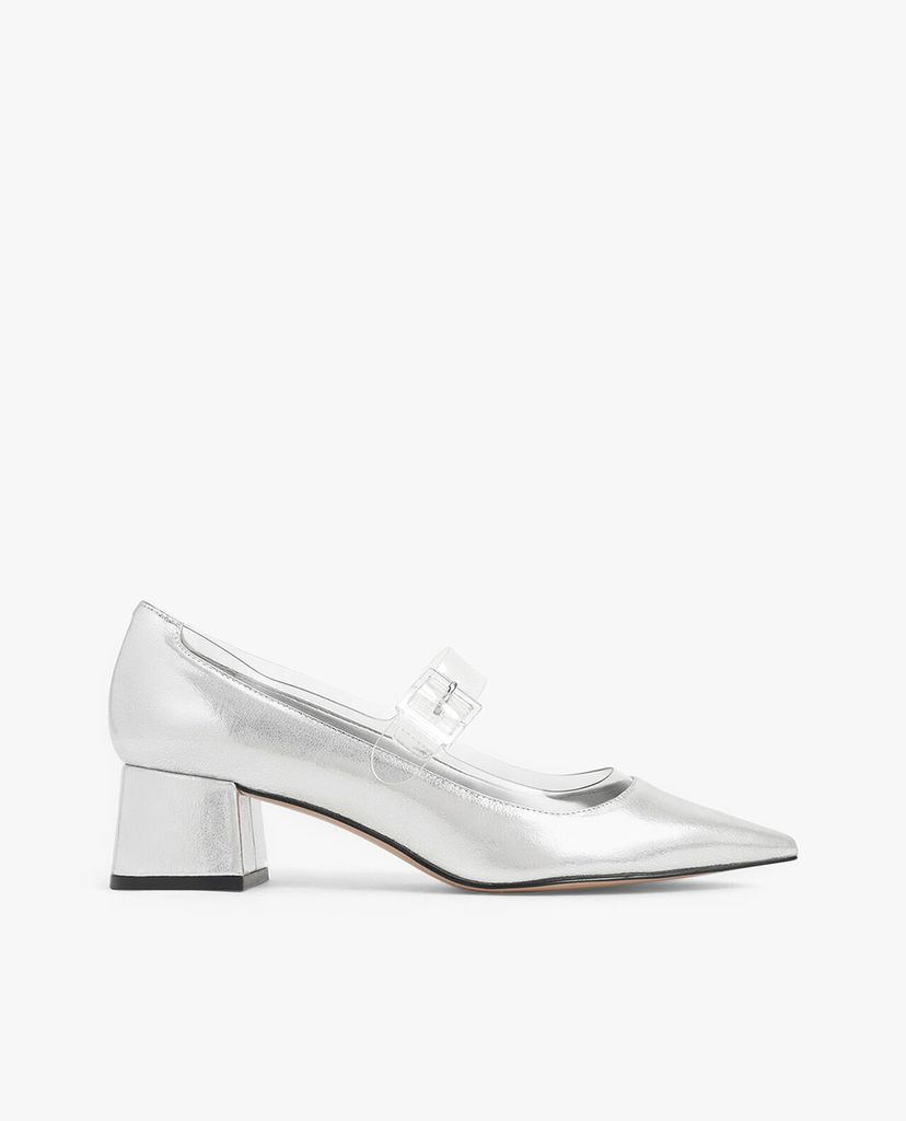 CHARLES & KEITH - Giày cao gót mũi nhọn Clear Mary Jane