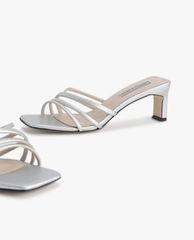 CHARLES & KEITH - Giày cao gót quai mảnh Strappy Square Toe