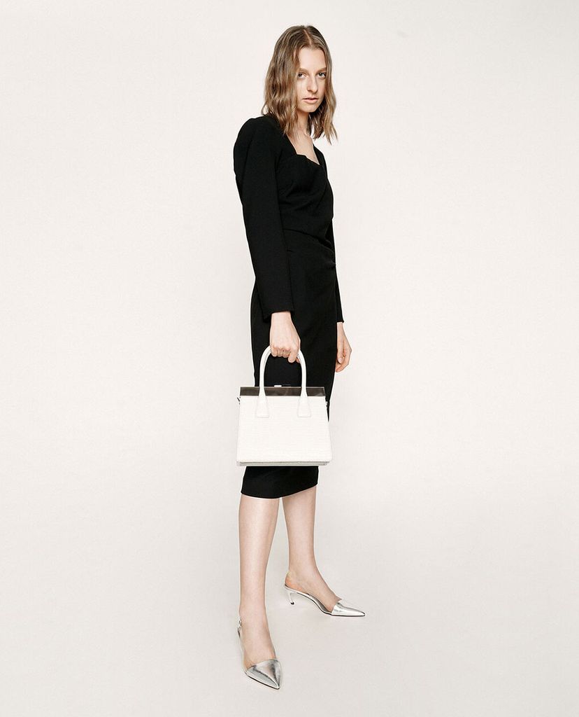 CHARLES & KEITH - Giày cao gót mũi nhọn See Through Effect Metallic