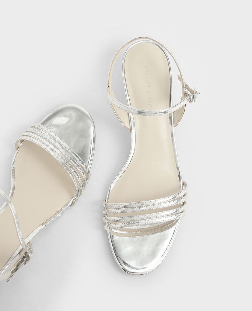 CHARLES & KEITH - Giày đế xuồng quai mảnh Ankle Strap Clear