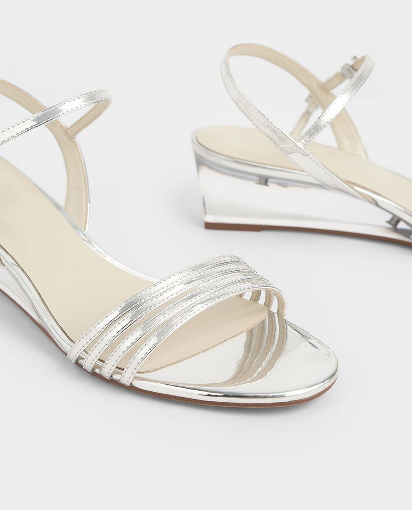CHARLES & KEITH - Giày đế xuồng quai mảnh Ankle Strap Clear