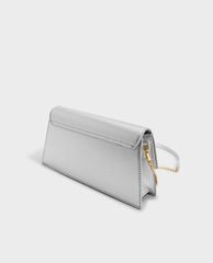 CHARLES & KEITH - Ví cầm tay nữ chữ nhật Front Flap Turn Lock