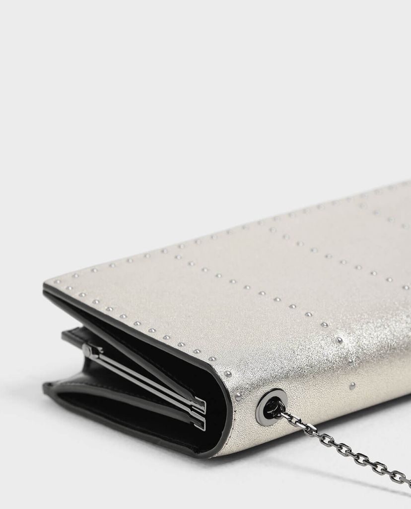 CHARLES & KEITH - Ví cầm tay Gem Encrusted