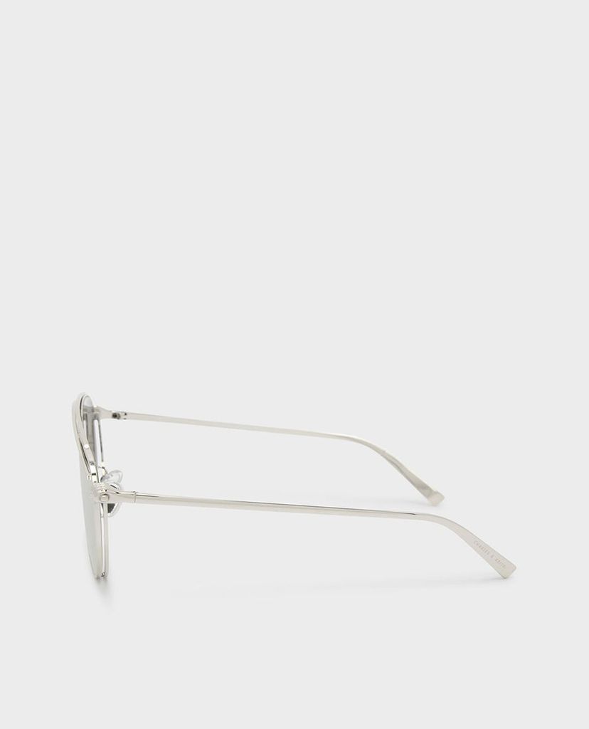 CHARLES & KEITH - Kính mát nữ thời trang Wire Frame
