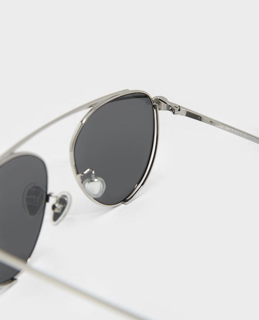 CHARLES & KEITH - Kính mát nữ thời trang Wire Frame