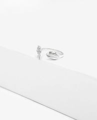 CHARLES & KEITH - Nhẫn nữ Silver Circular Detail
