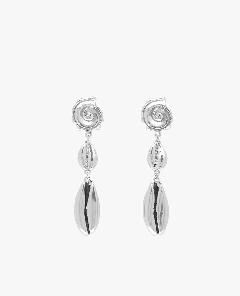 CHARLES & KEITH - Khuyên tai nữ chuỗi dài Shell Drop