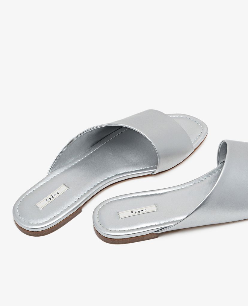 PEDRO - Giày sandal nữ quai ngang bảng lớn thời trang