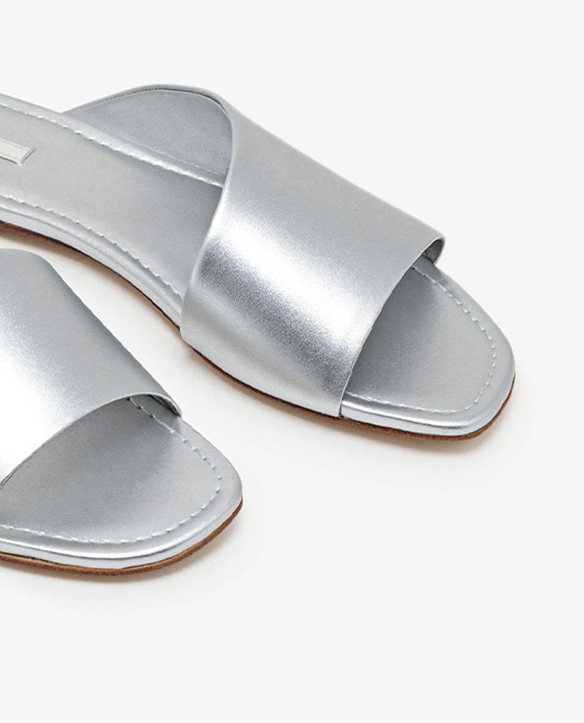 PEDRO - Giày sandal nữ quai ngang bảng lớn thời trang