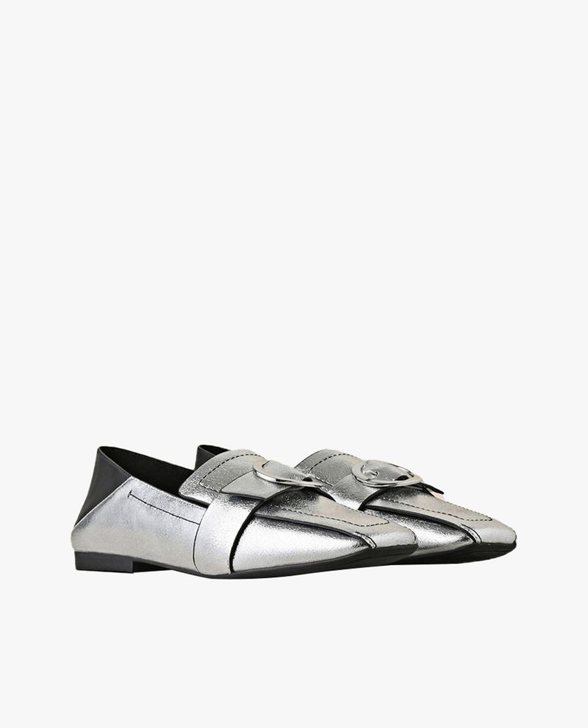 PEDRO - Giày đế bệt nữ Square Toe Buckled Loafers