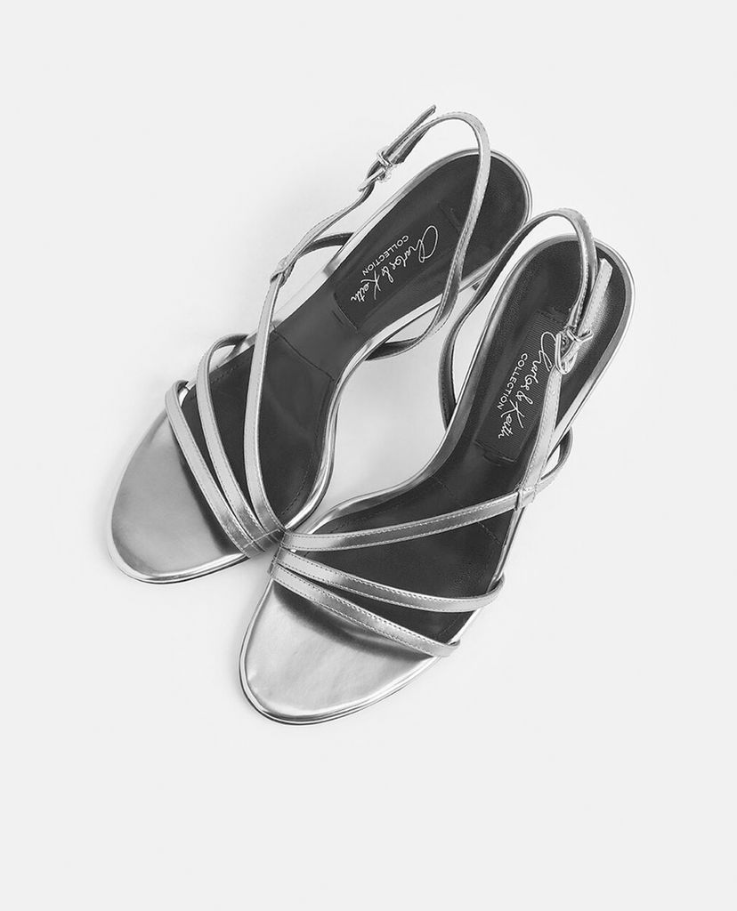 CHARLES & KEITH - Giày cao gót quai mảnh Patent Leather Strappy