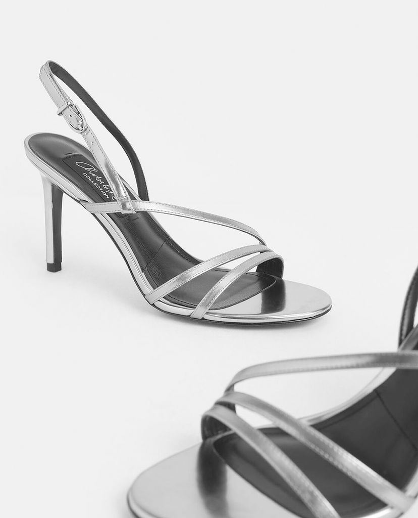 CHARLES & KEITH - Giày cao gót quai mảnh Patent Leather Strappy