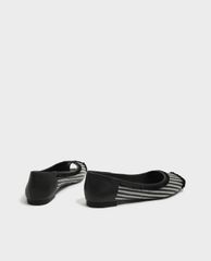 CHARLES & KEITH - Giày búp bê nữ hở mũi Leather Peep