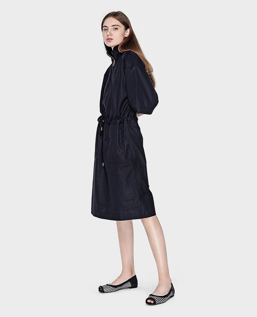 CHARLES & KEITH - Giày búp bê nữ hở mũi Leather Peep