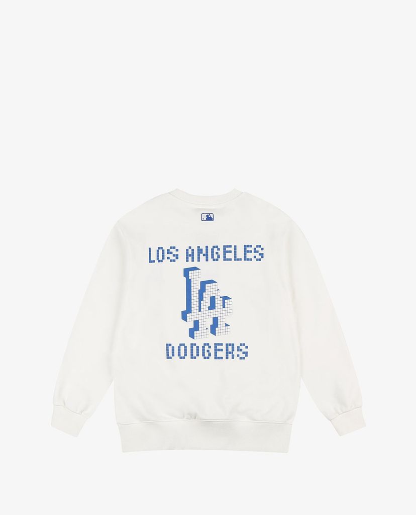 MLB - Áo sweatshirt tay dài cổ tròn PLAY Pixel Logo
