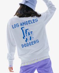MLB - Áo sweatshirt tay dài cổ tròn PLAY Pixel Logo