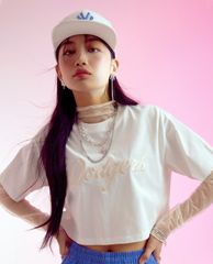 MLB - Áo croptop nữ tay ngắn Class Logo