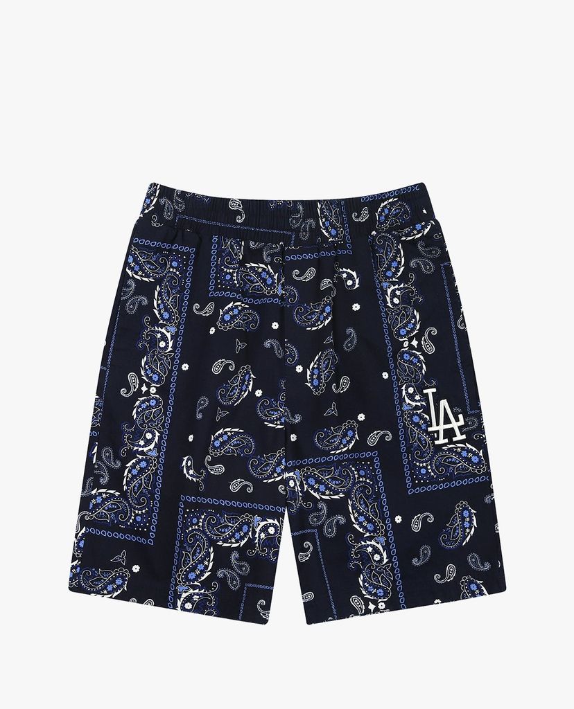 MLB - Quần shorts jeans nữ Paisley Cotton Midi Woven